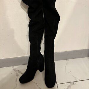 Knee High Faux Suede Boots